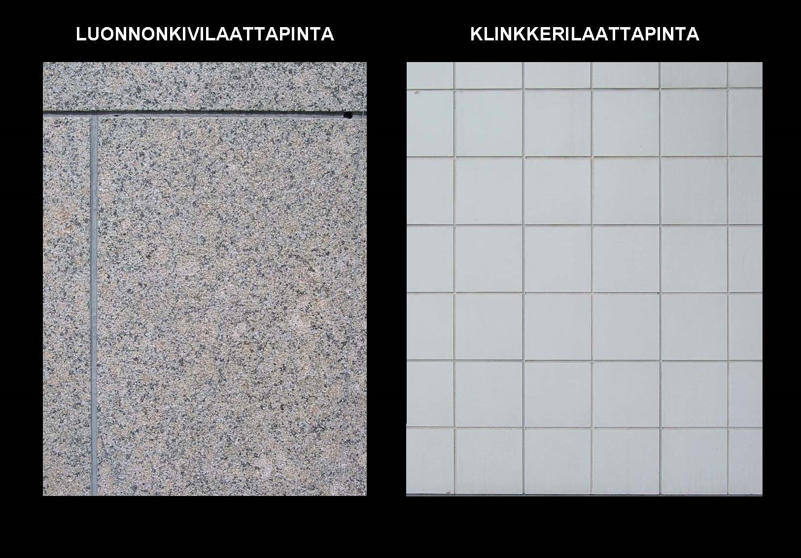 15 Luonnonkivi- ja klinkkerilaattapinta
